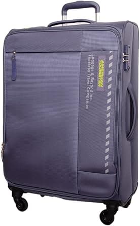 American Tourister Marina Suitcase, 4 Spinner Wheels, Soft Top, 100% Polyester, Grey|Inner Mesh Zippered Pocket|Expandable|Lightweight|Aluminum Handle - 3 Years Global Warranty on Amazon.ae - Price Tracker