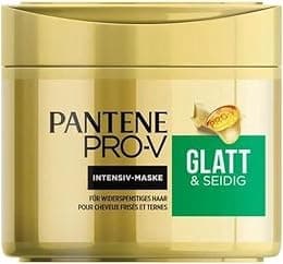 Pantene Pro-V Smooth & Silky Keratin Reconstruct Hair Mask 300 ml for Unruly Hair, Hair Care Shine, Anti-Frizz, Anti Frizz, Hair Treatment, Hair Mask, Beauty, Gold - Best Deal Finder