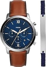 Fossil Men's Neutra Chronograph, Stainless Steel Watch, FS5708SET - Best Deal Finder