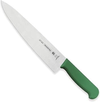 Tramontina Professional 10 Inches Meat Knife with Stainless Steel Blade and Green Polypropylene Handle with Antimicrobial Protection on Amazon.ae - Price Tracker