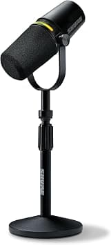 Shure MV7+ Podcast Microphone Bundle, Enhanced Audio, LED Touch Panel, USB-C & XLR Outputs, Auto Level Mode, Digital Pop Filter, Reverb Effects, Podcasting, Streaming, Recording - Black على Amazon.ae - متتبع الأسعار