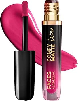 FACES CANADA Comfy Matte Wow Liquid Lipstick - Fuschia Fun 06, 3.8ml | One Swipe Application | Highly Pigmented | Comfortable Wear | Glides Smoothly | Long Lasting | Transferproof on Amazon.ae - Price Tracker