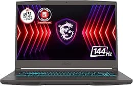 MSI لابتوب رفيع 15: انتل كور i5-13420H، جيفورس RTX 4060، شاشة 15.6 انش FHD 144Hz، 16GB DDR5، 1TB NVMe SSD، USB 3.2 الجيل الاول نوع C مع DP، كولر بوست 5، ويندوز 11 برو - دليلك لأفضل العروض