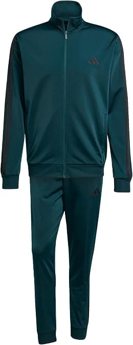 adidas Men's Sportswear Basic 3 Stripes Tricot Tracksuit TRACKSUIT - Best Deal Finder