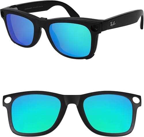 Polarized External Mount Clip-on for Ray-Ban Meta Wayfarer RW4006 & Gen 2 RW4012 50-22 for Men Women UV Protection على Amazon.ae - متتبع الأسعار