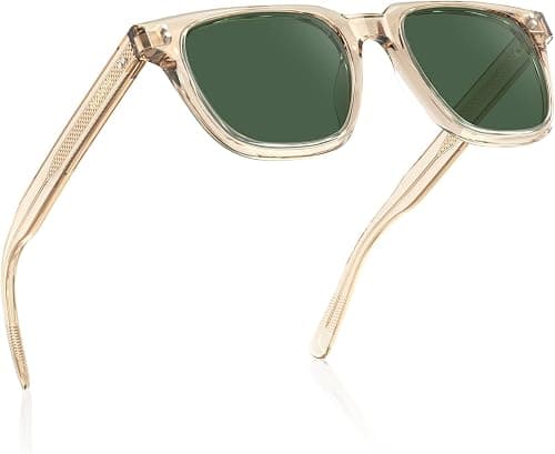 AVAWAY Polarized Sunglasses for Men UV400 Protection, Trendy Square Acetate Frame, Anti-Glare Driving & Outdoor Sports on Amazon - Best Deal Finder