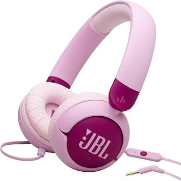 JBL Jr 320 Kids Wired On-Ear Headphones, Safe Sound (<85dB), Built-In Mic, Soft Padded Headband, Comfortable Ear Cushion, Compact and Foldable Design, Single-Side Flat Cable - Purple, JBLJR320PUR on Amazon.ae - Price Tracker