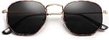SOJOS Small Square Polarized Sunglasses for Men and Women Polygon Mirrored Lens SJ1072 - Best Deal Finder