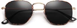 SOJOS Small Square Polarized Sunglasses for Men and Women Polygon Mirrored Lens SJ1072 - Best Deal Finder