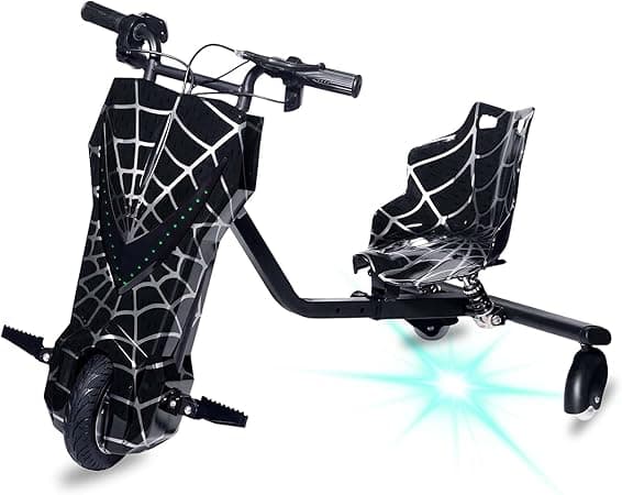 CRONY JL009 8 inch Kids Electric Drift Trike - 3-Wheel Drift Scooter with LED Lights, Bluetooth, 36V and 3-Speed Modes for Ultimate Fun, Max Load 70KG, Shock-Absorbing Seat Cushion on Amazon.ae - Price Tracker