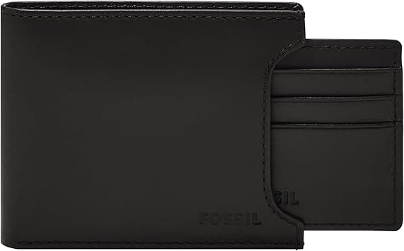 Fossil Derrick RFID Sliding 2 in 1, Black, Black on Amazon.ae - Price Tracker