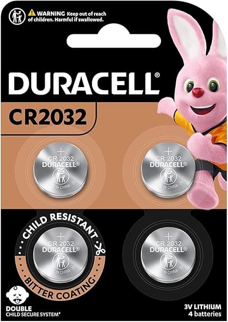 Duracell Lithium Coin Battery 3V, 4 Pieces (Cr2032)[Lasts Up To 100% Longer] &amp; [Child Resistant Packaging] Silver on Amazon.ae - Price Tracker