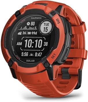 GARMIN Solar Rugged Smartwatch Instinct 2X - Flame Red | GPS Military Smartwatch with Unlimited Battery Life | Built-in LED Flashlight and Built in Sports App | 24/7 Body Monitoring - Amazon.ae Price Tracker