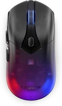 لينوفو ماوس العاب لاسلكي M410 باضاءة RGB من ليجن - 6 ازرار بمقبض راحة اليد مع 16000 نقطة لكل بوصة، بطارية قابلة لاعادة الشحن 53 ساعة، اضاءة RGB منطقتين، متوافق مع انفيديا ريفلكس على أمازون - دليلك لأفضل العروض