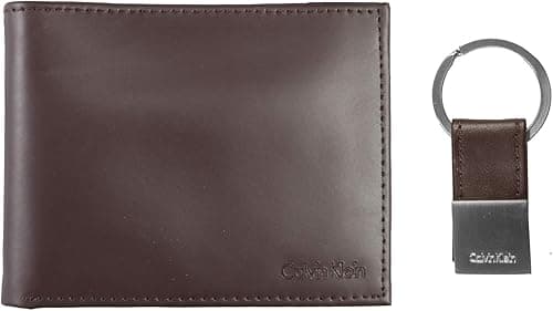 Calvin Klein Men's RFID Leather Minimalist Bifold and Card Case Wallet Sets -Money Clips and Key Fob on Amazon.ae - Price Tracker
