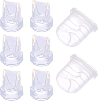 lasuroa Pack of 2 Silicone Membranes & 6 Duckbill Valves for Eufy, Replacement Parts for Breast Pumps Compatible with Eufy E10/S1/S1 Pro, Lansinoh Discreet Duo, NCVI, Portable Breast Pump Nicegreen على Amazon.ae - متتبع الأسعار