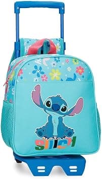 Joumma Disney Aloha Stitch Children's Suitcase Cabin Suitcase Blue White Rigid ABS Side Combination Lock 4 Wheels Hand Luggage, blue, 25 Backpack + Trolley on Amazon.ae - Price Tracker