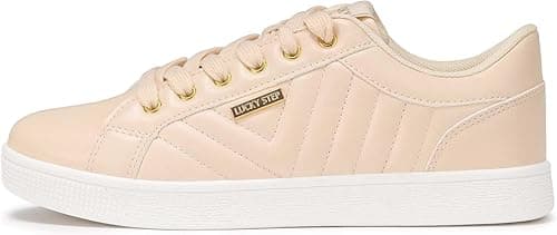 LUCKY STEP Glitter Sneakers Lace up | Fashion Sneakers | Sparkly Shoes for Women on Amazon.ae - Price Tracker