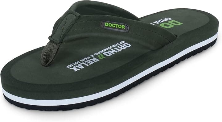 DOCTOR EXTRA SOFT Slipper for Men's || Diabetic & Comfortable || Skid Resistant || Lightweight || Comfortable Footbed || Memory Foam Bounce Back Technology || Flip-Flop & Sliders for Men D-32 on Amazon.ae - Price Tracker