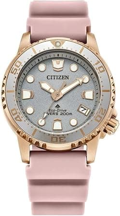 Citizen Women's Analog Eco-Drive Watch with Rubber Strap EO2023-00A, Pink, strap on Amazon.ae - Price Tracker