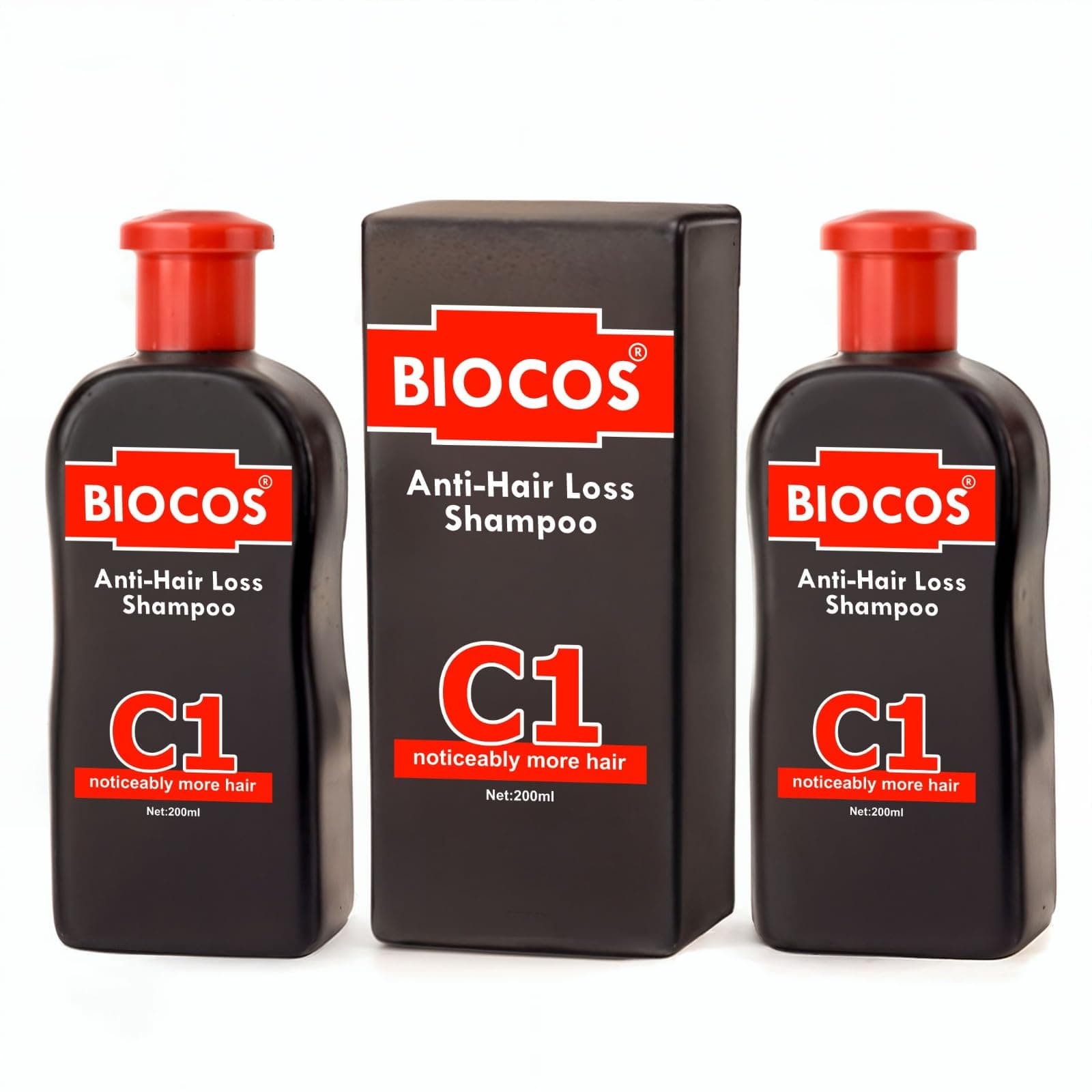 BIOCOS Anti-Hair Loss Shampoo (Pack of 2) – Reduces Hair Loss & Stimulates Hair Growth, Controls Dandruff, Adds Volume & Fullness – With Coco Glucoside, Guar Gum & British Technology – 200ml on Amazon.ae - Price Tracker