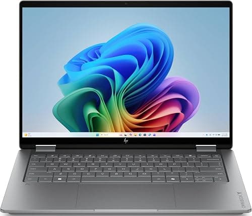 HP 14-kb0023dx OmniBook X Flip Laptop, 14" Diagonal 2K OLED Display, Intel Core Ultra 7 355 Processor, 16GB RAM, 1TB SSD, Intel Graphics, English Backlit K/B, Windows 11, Meteor Silver على Amazon.ae - متتبع الأسعار