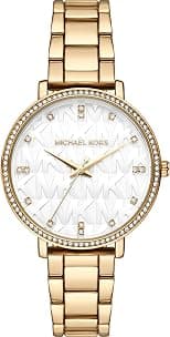 Michael Kors Women's Watch Pyper, 38 mm Case Size, Three Hand Movement, Stainless Steel Strap - Best Deal Finder