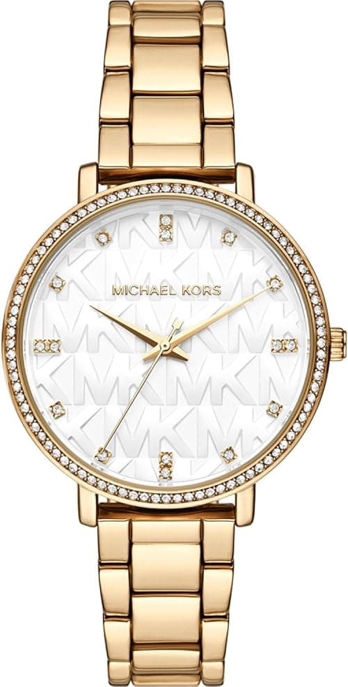 Michael Kors Women's Watch Pyper, 38 mm Case Size, Three Hand Movement, Stainless Steel Strap on Amazon.ae - Price Tracker