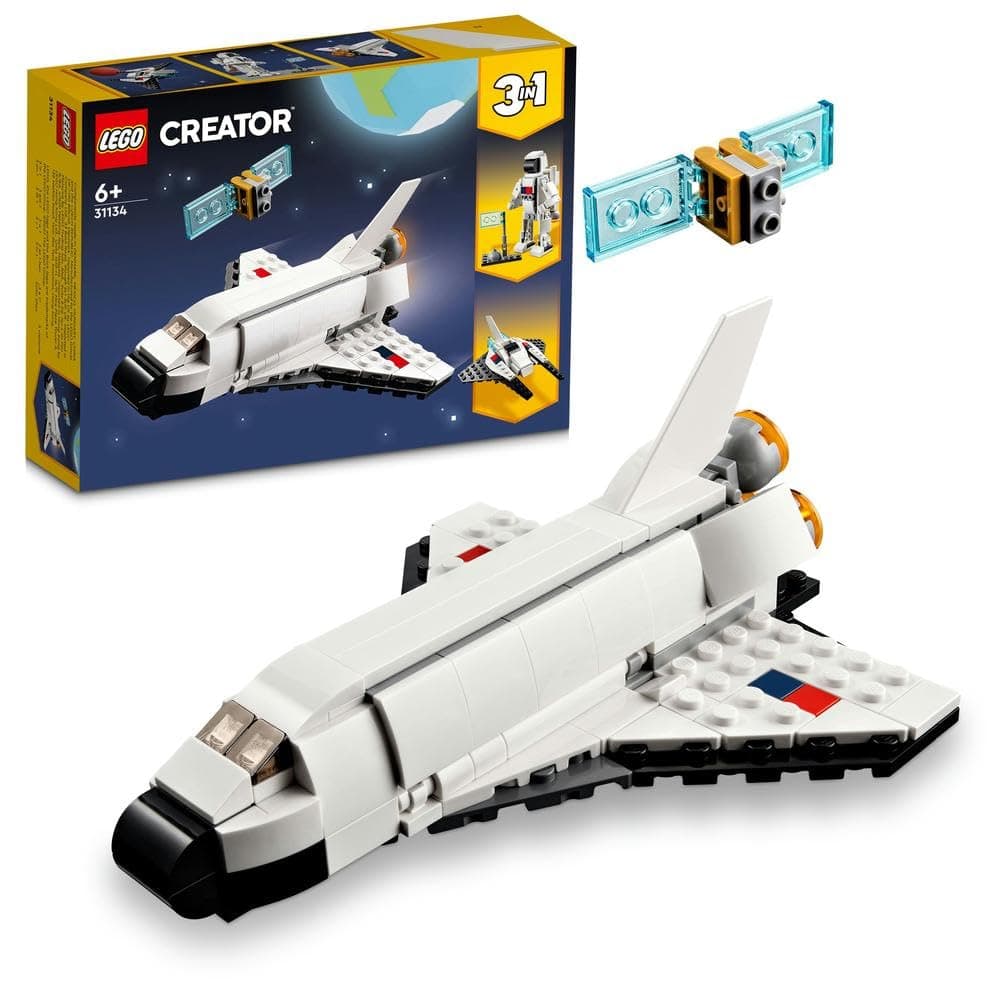 LEGO 31134 Creator 3 in 1 Space Shuttle Toy to Astronaut Figure to Spaceship, Building Toys for Kids, Boys, Girls Aged 6 and up, Ramadan Gift Idea for Kids on Amazon.ae - Price Tracker