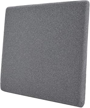 Amazon Basics Memory Foam Seat Cushion - Gray, Square, 37.6 x 38 cm - متتبع أسعار Amazon.sa