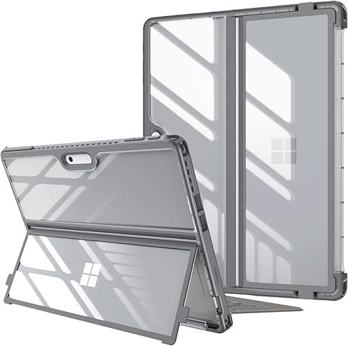 Fintie Case for Microsoft Surface Pro 11 / Pro 10 (2024) / Pro 9 / Pro 9 5G (2022) 13 Inches, Shockproof Robust Hard Shell Protective Case with Original Stand, Type Cover Compatible, Grey on Amazon.ae - Price Tracker