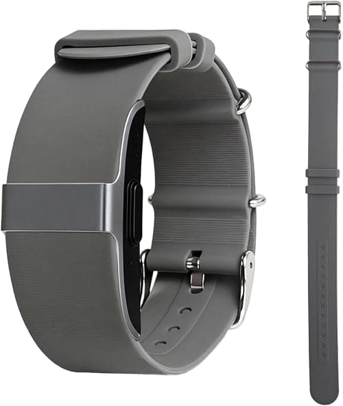 Silicone Loop Strap Compatible with Hume Health Band, Soft Silicone Replacement Band Adjustable Clasp Buckle Closure Strap Wristband for Fitness Tracker & Activity Monitor on Amazon.ae - Price Tracker