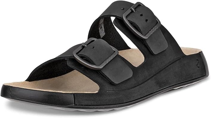 ECCO Men's Cozmo Two Band Buckle Slide Sandal - Best Deal Finder