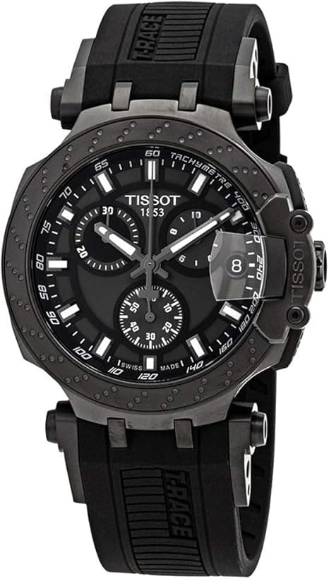 Tissot mens T-Race Chrono Quartz Stainless Steel Casual Watch Black T1154173706103 on Amazon.ae - Price Tracker