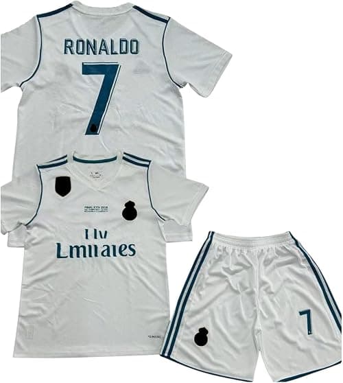 Kids Football Jersey Set Boys Sports Kit Short Sleeve T-Shirt & Shorts Soccer Outfit Breathable Quick Dry Activewear for Training & Casual Wear on Amazon.ae - Price Tracker