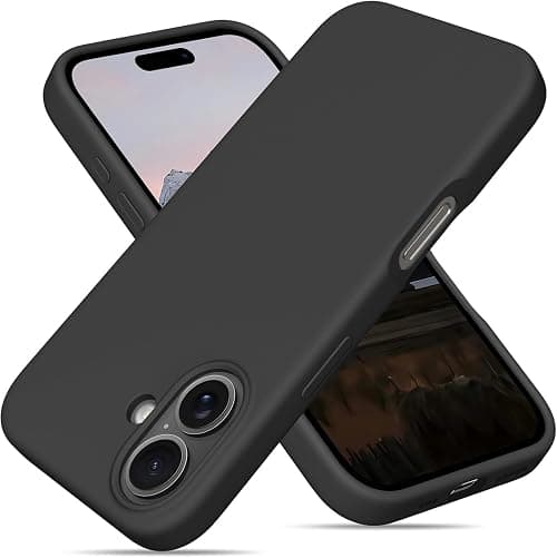 Case Compatible with iPhone 16, Liquid Soft Silicone iPhone 16 Cover with Microfiber Lining Shockproof Protective Gel Phone Case for iPhone 16 6.1 inch (Black, iPhone 16) على Amazon.ae - متتبع الأسعار