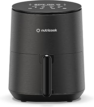 Nutricook Air Fryer Mini, 1500 Watts, Digital Display, Tempered Glass Control Panel, 8 Preset Programs with built-in Preheat function, 3.3 Liters, Black, 2 Years limited Warranty on Amazon.ae - Price Tracker
