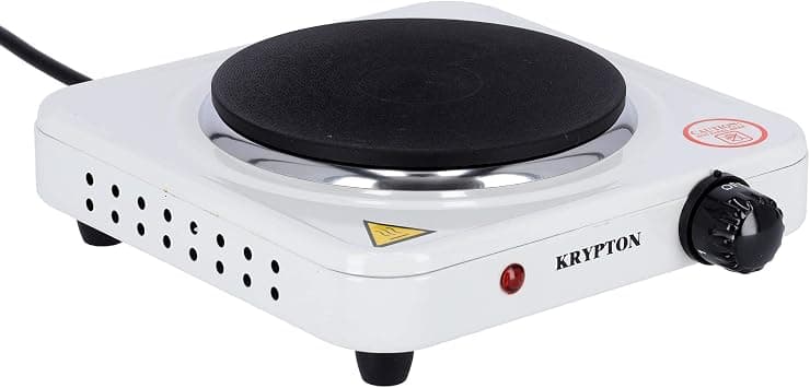 Krypton Single Solid Hot Plate, 1000W, White على Amazon.ae - متتبع الأسعار