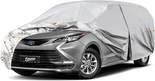 Kayme 6 Layers Minivan Car Cover Waterproof All Weather for Automobiles, Outdoor Full Cover with Zipper, Universal Fit for Pacifica, Grand Caravan, Honda Odyssey, Sienna, Station Wagon(191-206 inch) on Amazon.ae - Price Tracker