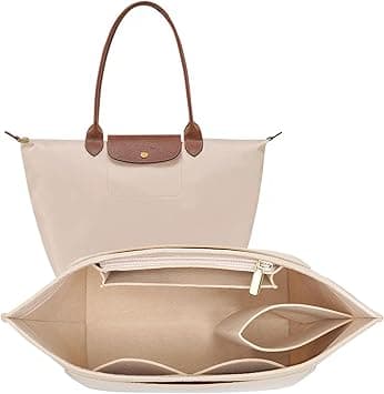 Felt Purse Organizer Insert for Longchamp Le Pliage S Handbag Insert (Small，Beige) on Amazon.ae - Price Tracker