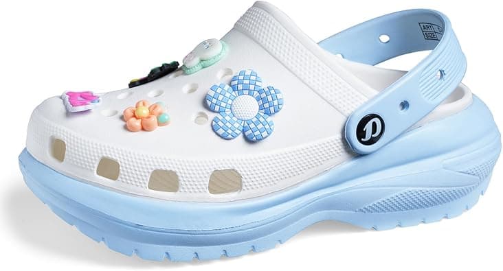 DOCTOR EXTRA SOFT Women's Classic & Premium Casual Clogs/Sandals with Cute Charms for Adult | Comfortable & Lightweight| Stylish & Anti-Skid | Waterproof Everyday Cushion Slippers Girls/Ladies D-555 على Amazon.ae - متتبع الأسعار