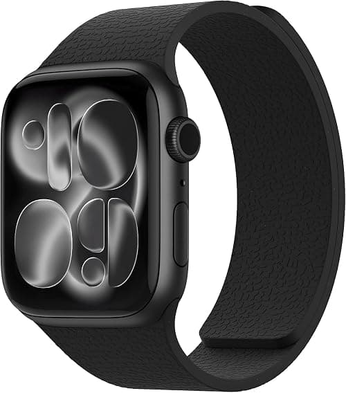 Magnetic Silicone Watch Band Compatible with Apple Watch Ultra and Series Models, Waterproof Adjustable Sport Strap with Magnetic Clasp, Soft Silicone iWatch Band for 49mm 46mm 45mm 44mm on Amazon.ae - Price Tracker