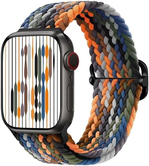 VEMIGON Compatible With Apple Watch Straps 38Mm 40Mm 41Mm 42Mm 44Mm 45Mm 46Mm 49Mm, Solo Loop Nylon Braided Sport Band For Iwatch Series 10 9 8 7 6 Se 5 4 3 2 1 Ultra Ultra 2 ,multicolor on Amazon.ae - Price Tracker