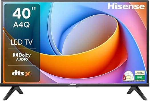 Hisense 40 Inch FHD VIDAA Smart TV | Natural Colour Enhancer | Game Mode | Dolby Audio | Screen Mirroring | 250 Nits Brightnes | Wi-Fi | HDMI | USB | Netflix | YouTube | Prime Video | 2025 Model 40A4Q on Amazon.ae - Price Tracker