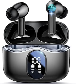 Garlo True Wireless Earbuds Bluetooth Earphones with Active Noise Cancelling in Ear Buds 4 Mic Clear Calls Headphones Wireless 40H Led Display, Multipoint Connect, Deep Bass Earbuds, ANC Waterproof - Amazon.ae Price Tracker