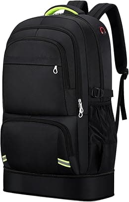 65L Wanderrucksack für Männer Wasserdichter erweiterbarer Reiserucksack Handgepäck Rucksack Lässiger Tagesrucksack Großer Rucksack für Camping Outdoor Sports Trekking - Best Deal Finder