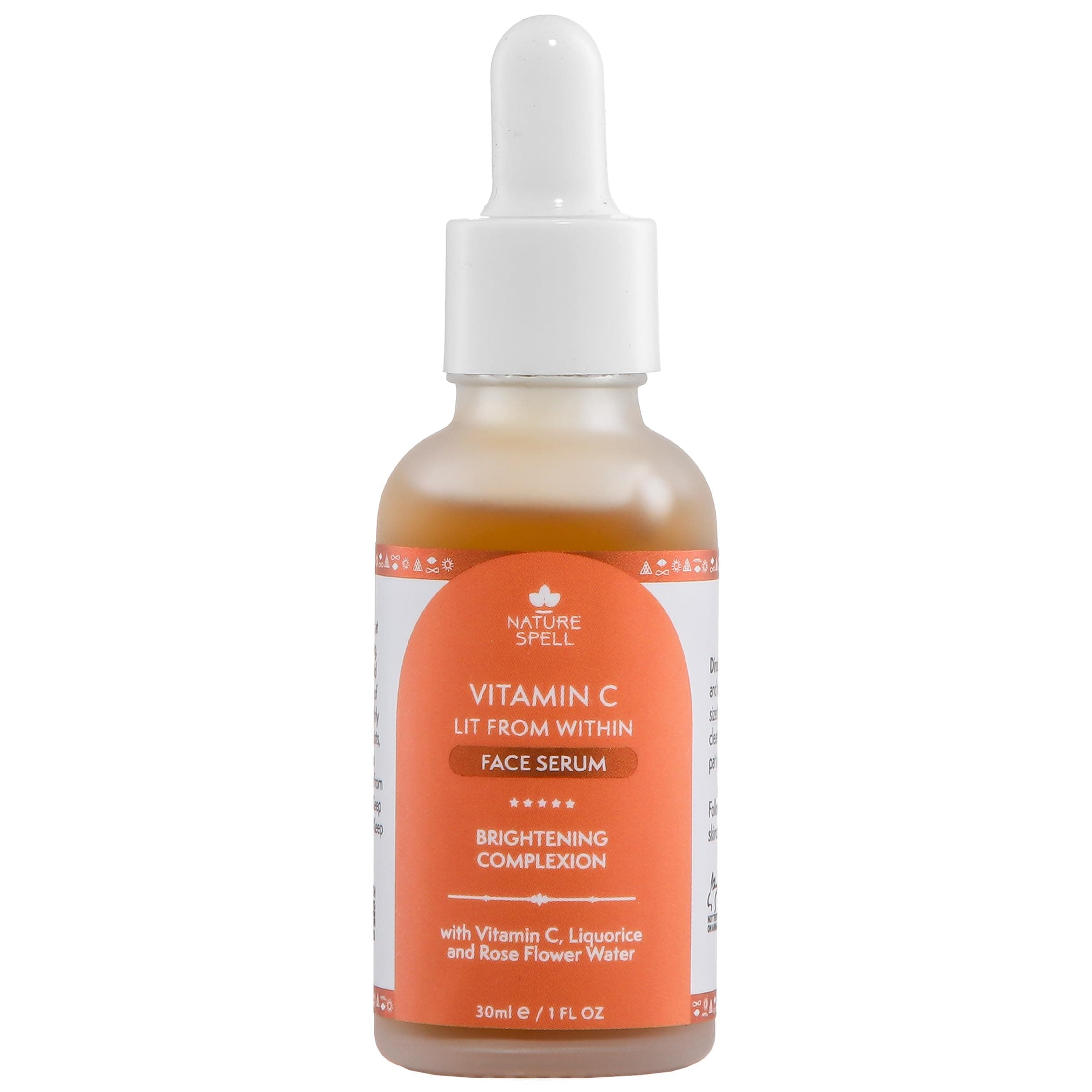 Nature Spell Vitamin C Face Serum, Reduces Signs of Aging & Brightens Skin Tone, Infused with Rose Water & Liquorice, Vegan, 30ml on Amazon.ae - Price Tracker