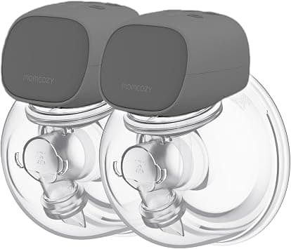 Momcozy S9 Pro Upgraded Wearable Breast Pump, Hands-Free Design with Extended Battery Life & LED Display, Double Electric Portable Pump with 2 Modes & 9 Levels, 24mm, 2-Pack, Gray on Amazon.ae - Price Tracker