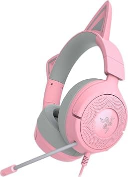 Razer Kraken Kitty V3 X Wired Gaming Headset: Kitty Ears - HyperClear Cardioid Mic - 40 mm Drivers - 7.1 Surround Sound - Comfy Ear Cushions - Cross-Platform via 3.5mm PC, PS5, Xbox, Switch 2 - Pink on Amazon - Best Deal Finder