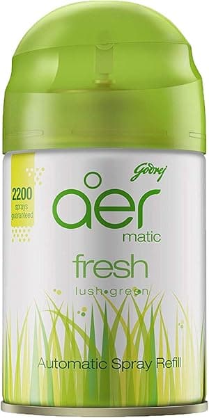 Godrej aer Matic, Automatic Air Freshener Refill Pack - Fresh Lush Green (225 ml), Fghkarpox012 - Amazon.ae Price Tracker